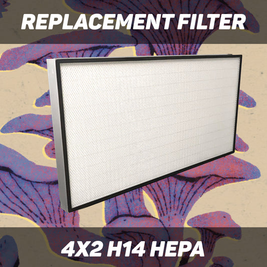 4x2 Replacement H14 HEPA Filters for Lab Fan Units